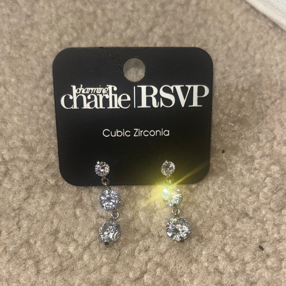 Charming Charlie’s Sparkle Drop Earrings